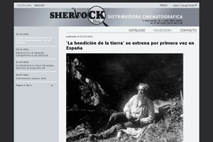 nueva página web 2.0 de diseño creativo para sherlock films 3