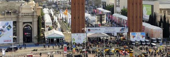 Vista general del Mobile World Congress 2012 de Barcelona